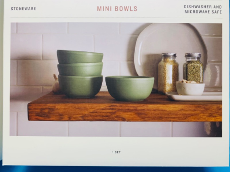 Photo 1 of 461714…total  of 8 stoneware mini bowls 2 sets of 4