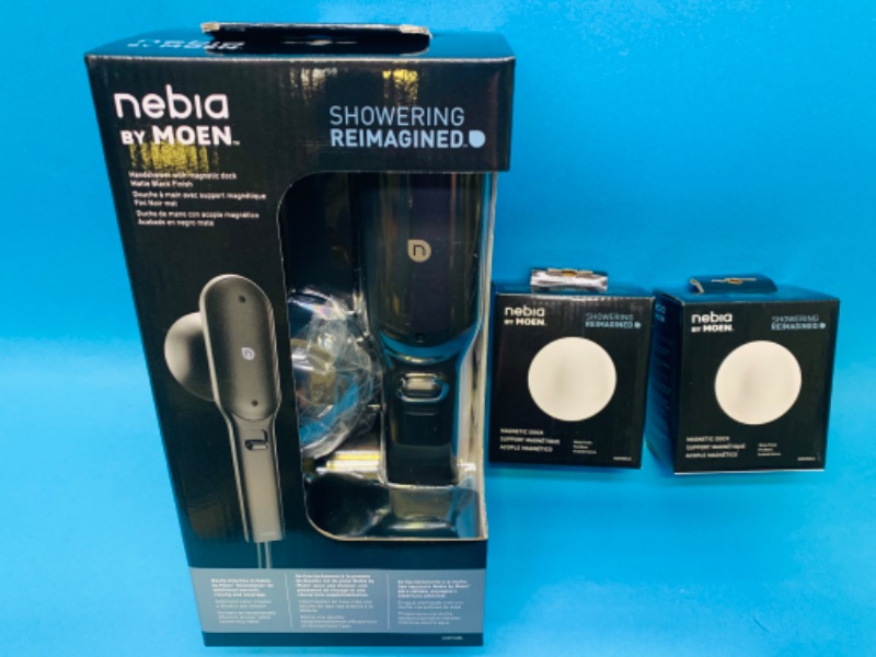 Photo 1 of 461765… nebia by moen hand shower with magnetic dock and 2 extra magnetic docks 