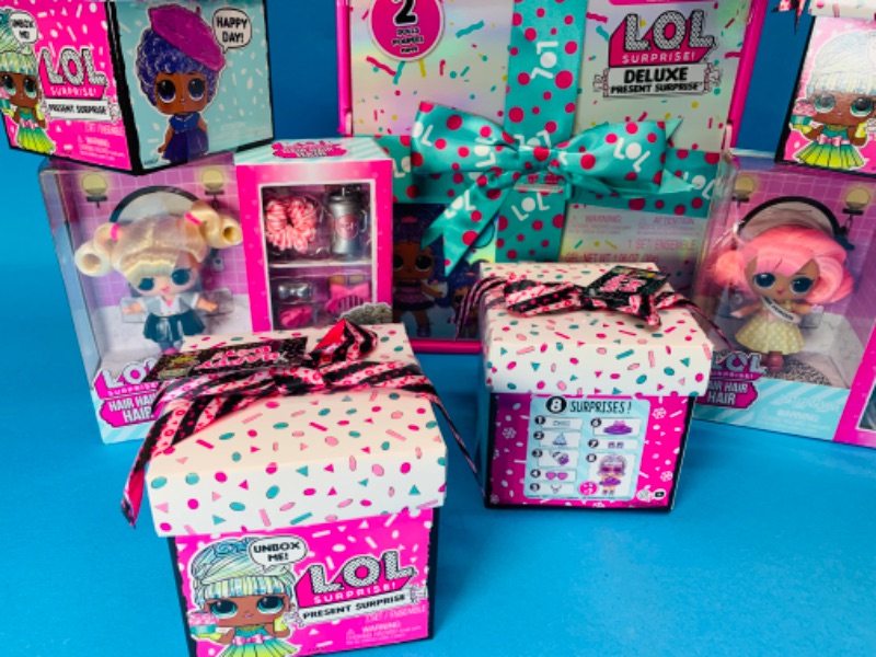 Photo 4 of 461786…7 LOL surprise boxes -deluxe dolls, present, and hair hair hair dolls