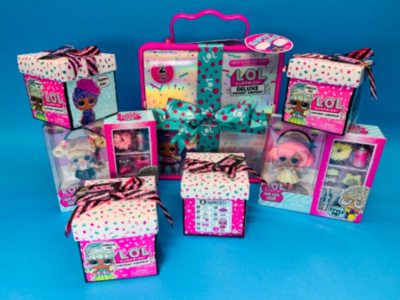 Photo 1 of 461786…7 LOL surprise boxes -deluxe dolls, present, and hair hair hair dolls