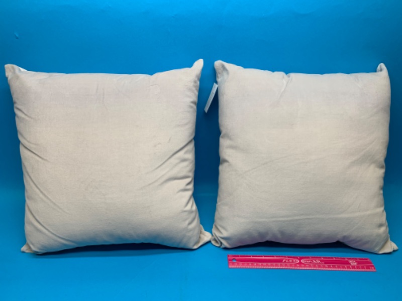 Photo 1 of 461846… …2 fluffy toss pillows 
