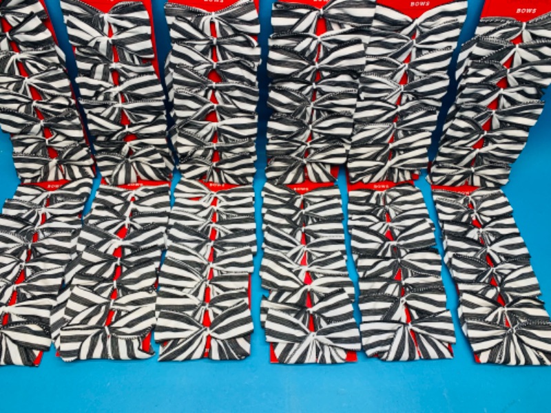 Photo 1 of 461871…96 striped bows - 8 on each card / 12 cards 