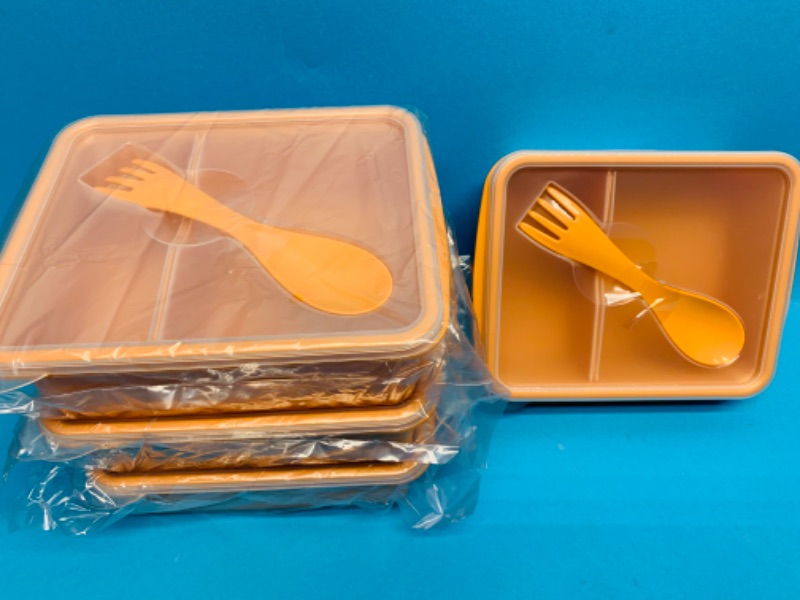 Photo 1 of 461934… …4 bento boxes with utensils