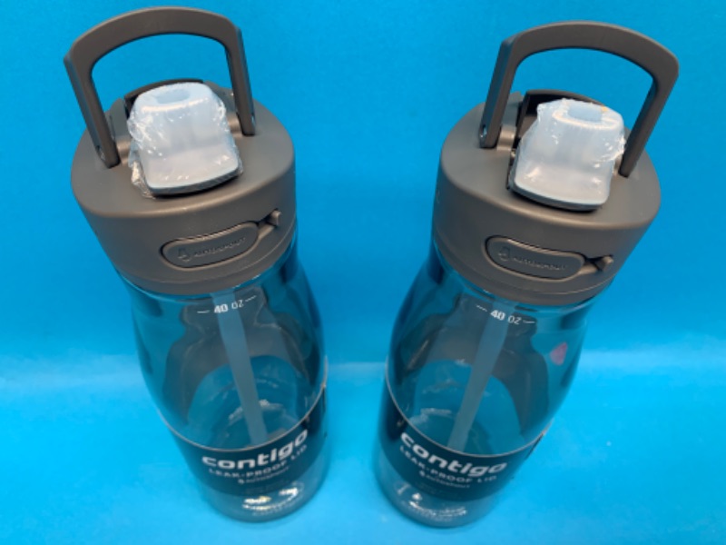 Photo 2 of 461953…2 contico 40 oz. Leakproof lidded beverage bottles