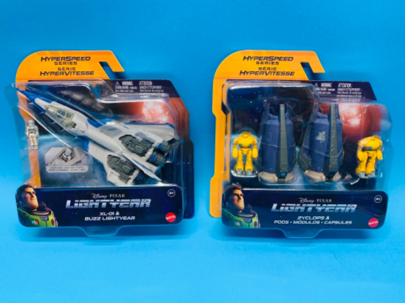 Photo 1 of 462350…  2 Disney lightyear hyperspeed series plane toys 