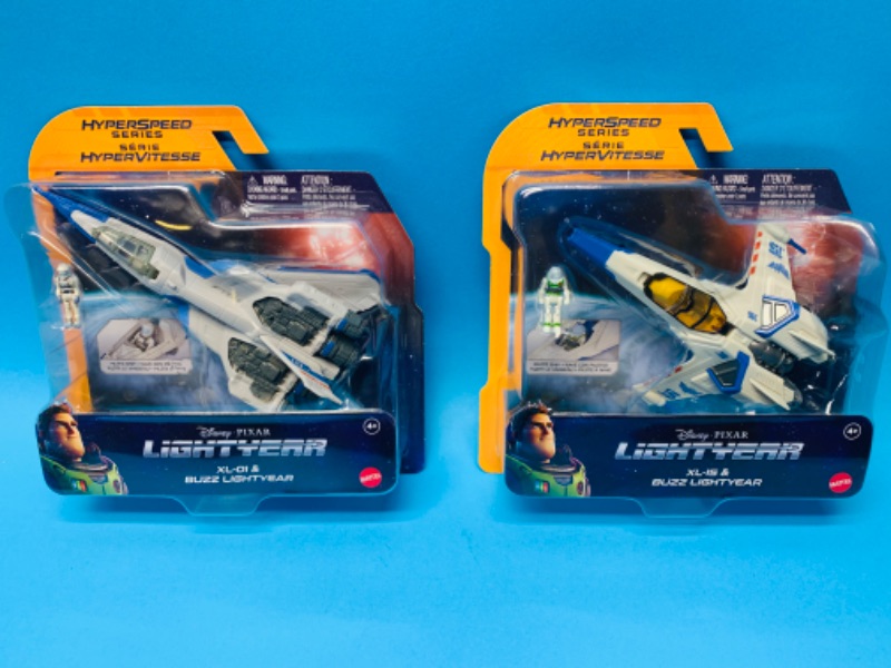 Photo 1 of 462353… 2 Disney lightyear hyperspeed series plane toys 