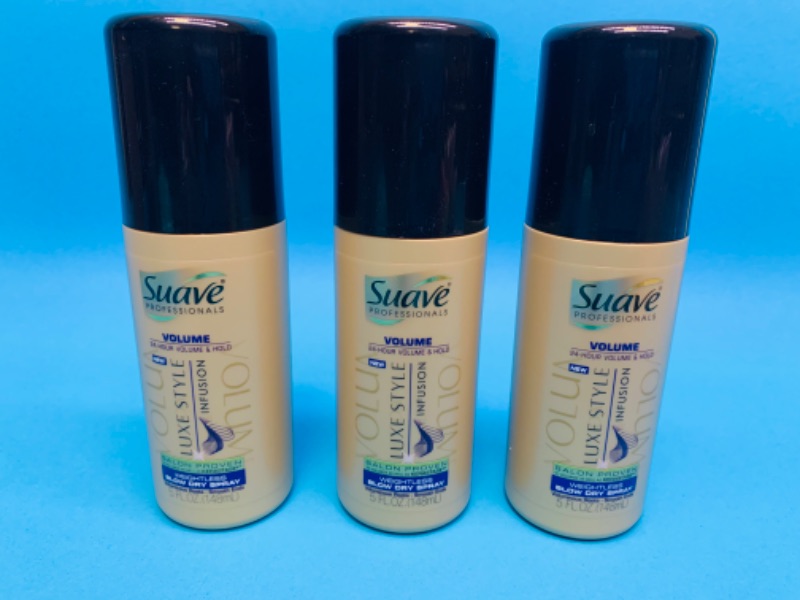 Photo 1 of 462373…3 pack suave luxe style blow dry spray 5 oz. Each