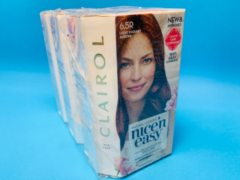 Photo 1 of 462385… 3 boxes of nice and easy light radiant auburn hair color kits