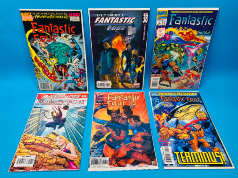 Photo 1 of 462388…6 fantastic four comics in plastic sleeves 