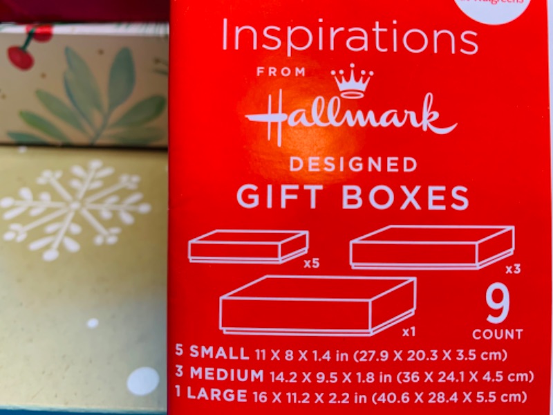 Photo 2 of 462415…9 various size Christmas gift boxes 