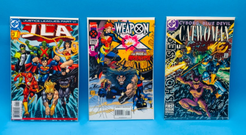 Photo 1 of 462432…3 comics all #1’s in plastic sleeves 