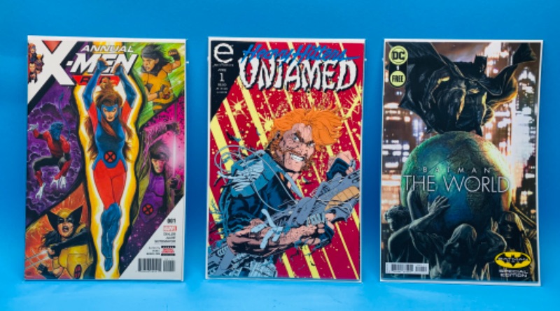 Photo 1 of 462433…3  comics all #1’s in plastic sleeves 