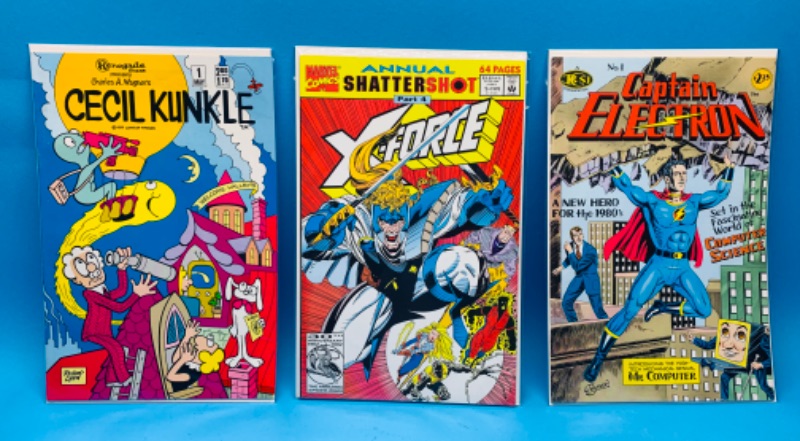 Photo 1 of 462441…3  comics all #1’s in plastic sleeves 