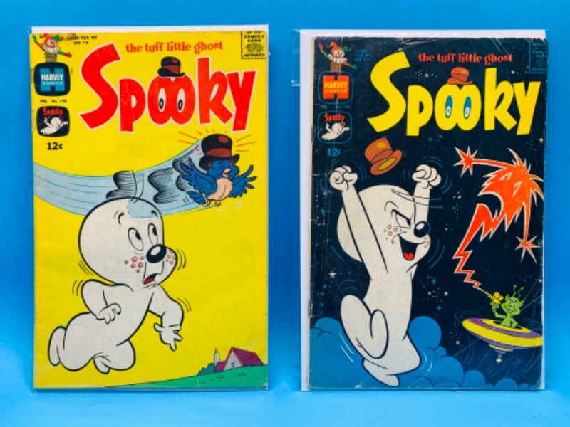 Photo 1 of 462456…vintage $.12 Spooky comics in plastic sleeves- shows some wear from age