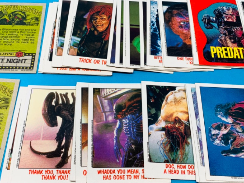 Photo 3 of 462479…54 vintage topps did it ever happen horror movie cards -some doubles 