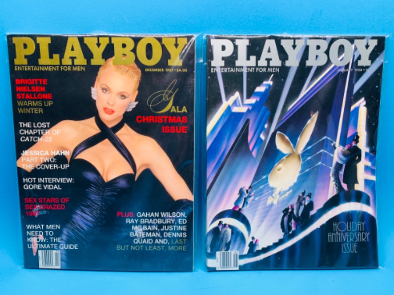 Photo 1 of 494461…adults only vintage playboy magazines in plastic sleeves 