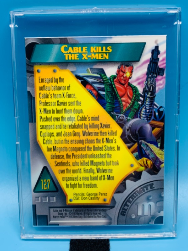 Photo 2 of 494463…marvel metal cable alternatem card 127 in hard plastic case 