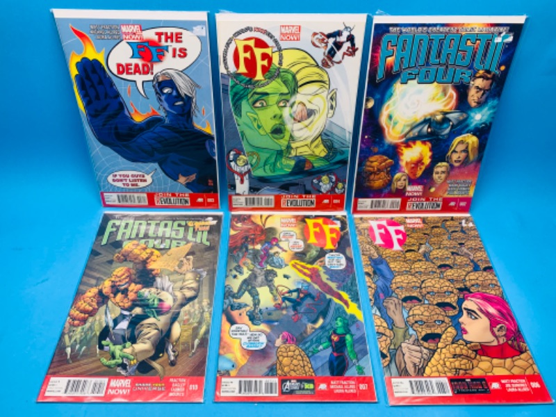 Photo 1 of 494475…6 fantastic four comics in plastic sleeves 