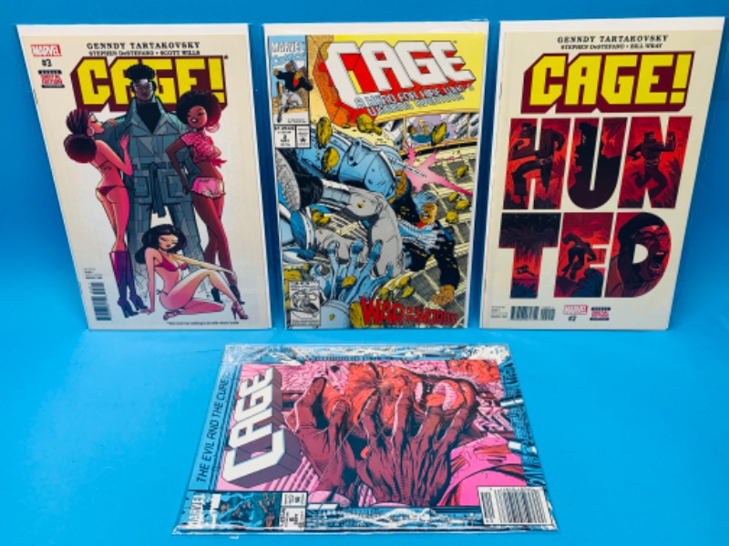 Photo 1 of 494476…4 cage comics in plastic sleeves 