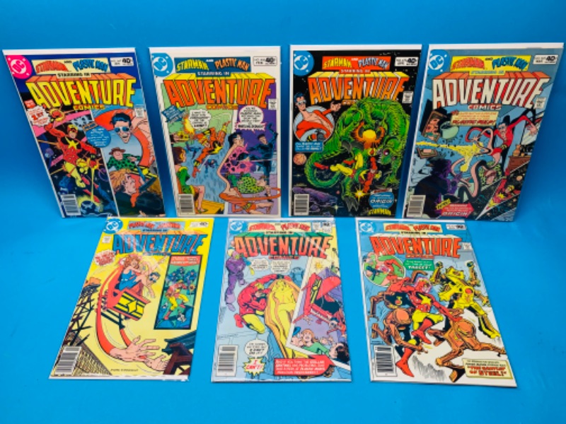 Photo 1 of 494488…7 vintage $.40 cent DC comics in plastic sleeves 