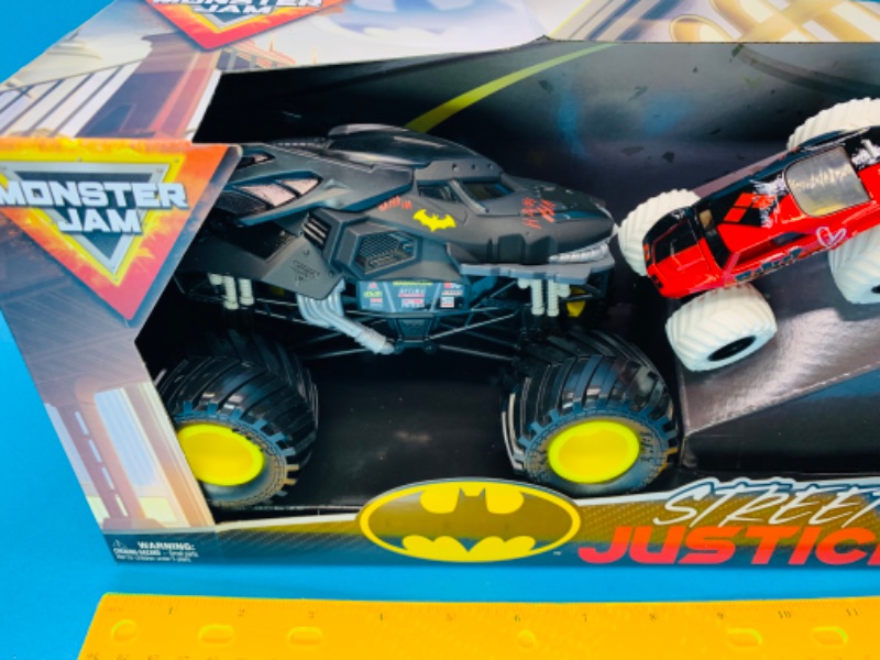 Photo 3 of 494500…  Monster Jam Batman street Justice toy trucks in original box