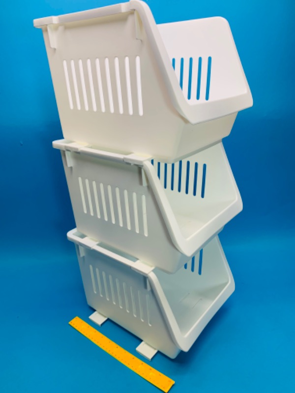 Photo 1 of 494509…3 stackable organizers 12 x 10”each