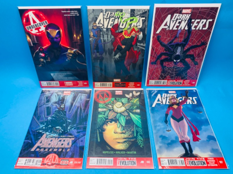 Photo 1 of 494567…6 avengers comics in plastic sleeves 