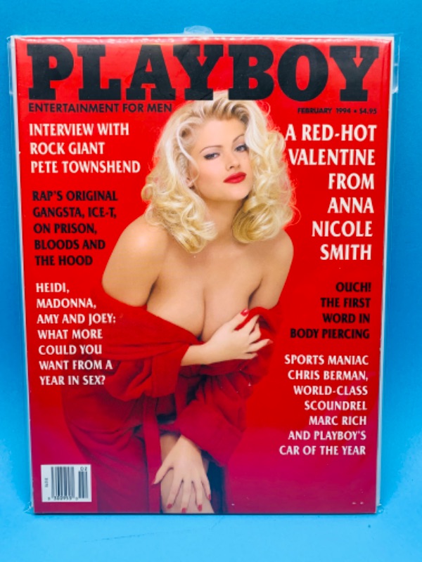 Photo 1 of 494602…adults only vintage playboy magazine featuring Anna Nicole Smith in plastic sleeve 