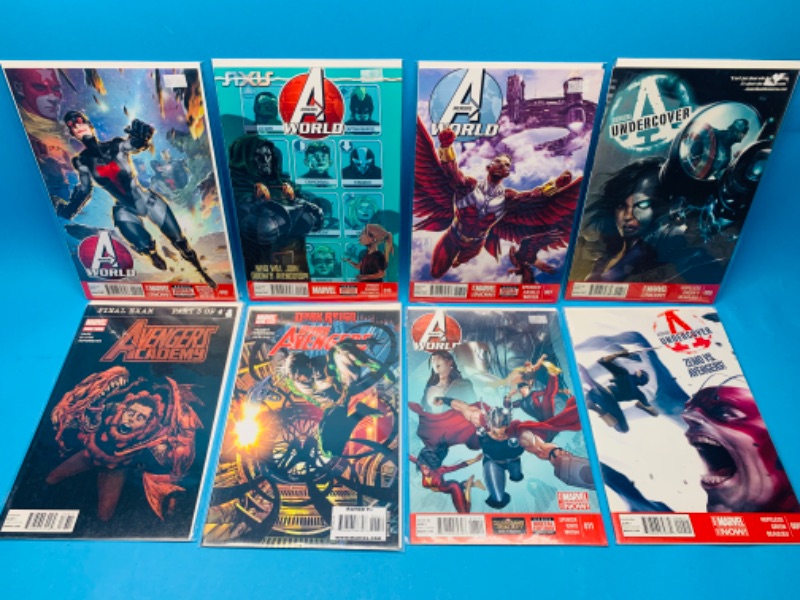 Photo 1 of 494609…8 avengers comics in plastic sleeves 
