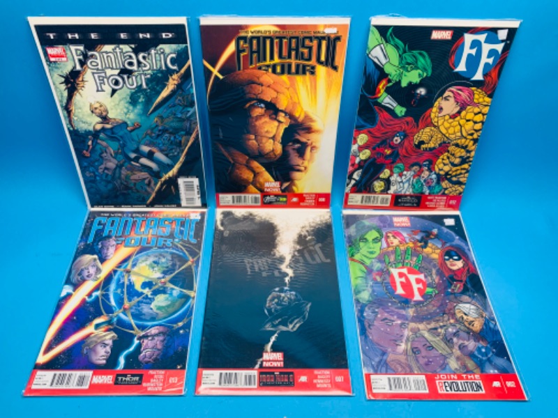 Photo 1 of 494615…6 fantastic four comics in plastic sleeves 