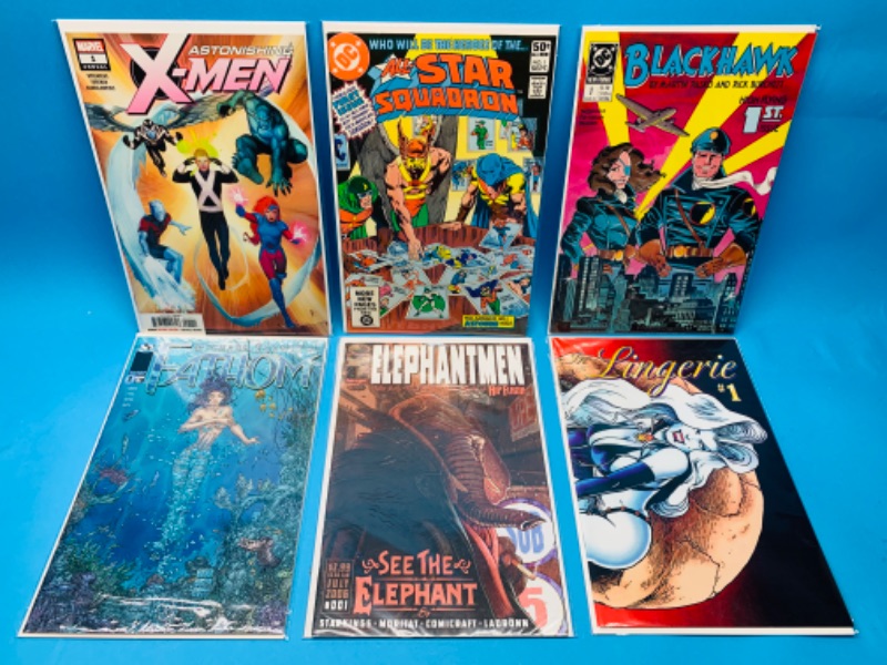 Photo 1 of 494641…6 comics all number ones in plastic sleeves 