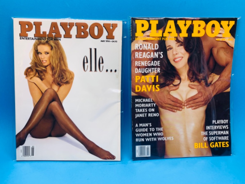 Photo 1 of 494647… adults only vintage playboy magazines from the 1990’s  in plastic sleeves 