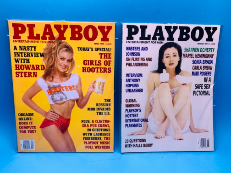 Photo 1 of 494648…adults only vintage playboy magazines from the 1990’s  in plastic sleeves 