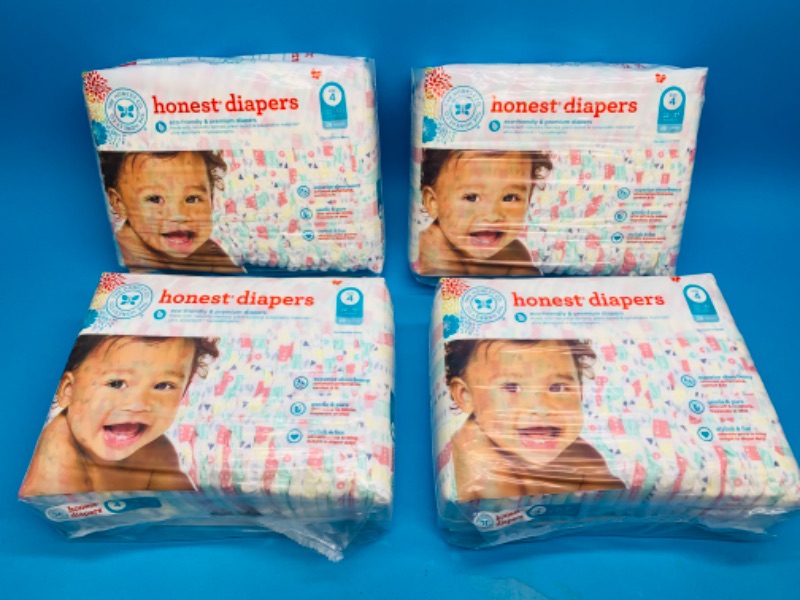 Photo 1 of 494798…116 honest diapers size 4