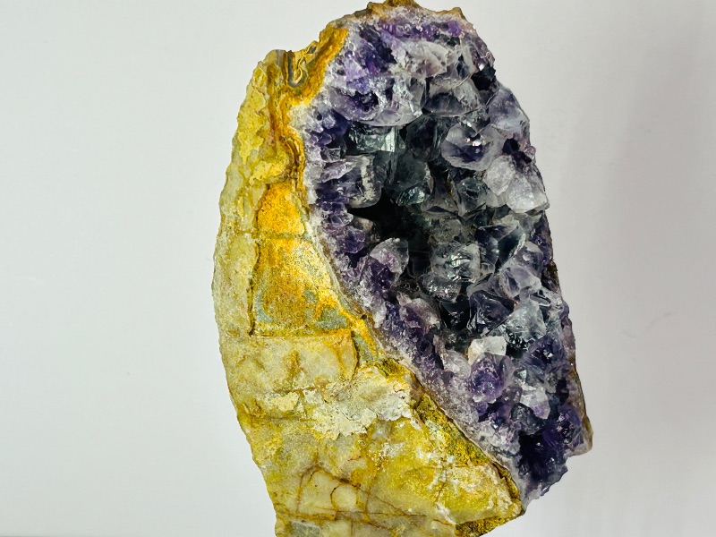 Photo 1 of 494978…5.5”  amethyst crystal rock on stand - height includes display stand 