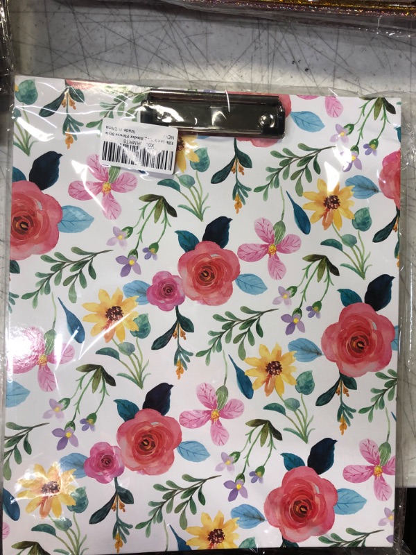 Photo 2 of 3 Ring Binder, 1 Inch Round Ring Binder with Sheet Protectors, Tab Dividers and File Folder Labels, Cute Clipboard Binders with 2 Pockets, Portfolio Binder Organizer for Women School Office Supplies