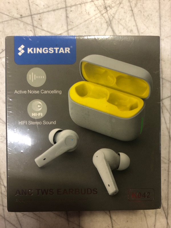 Photo 2 of Kingstar Noise Cancelling Wireless Earbuds Bluetooth 5.1 in-Ear Hybrid Active Noise Cancelling Headphones, ANC ENC Bluetooth Earbuds Touch Control IPX5 Earphones 4-Mic Premium Stereo Sound