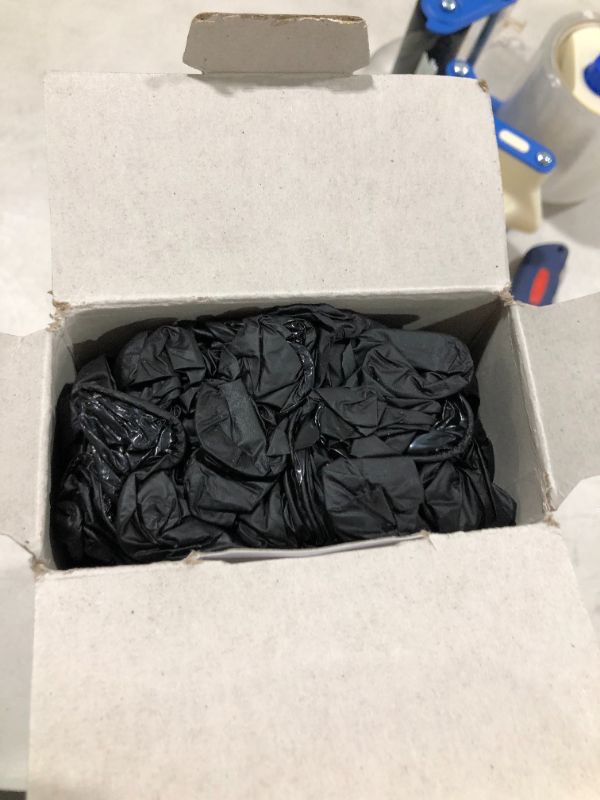 Photo 2 of 100 Pcs Disposable Gloves Large, Black Gloves
