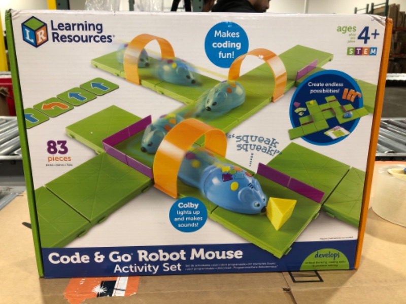 Photo 1 of Learning Resources Code & Go Robot Mouse Activity Set, Screen-Free Early Coding Toy For Kids, Interactive STEM Coding Pet, Programs up to 40 Steps, 83 Pieces, Ages 4+
