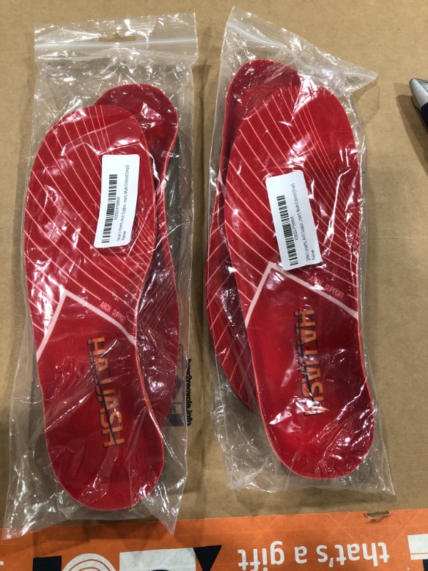 Photo 2 of 2 Pack--Size Small Shoe Inserts, Arch Support, Red 