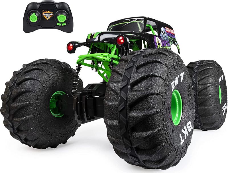 Photo 1 of Monster Jam, Official Mega Grave Digger All-Terrain Remote Control Monster Truck with Lights, 1: 6 Scale
