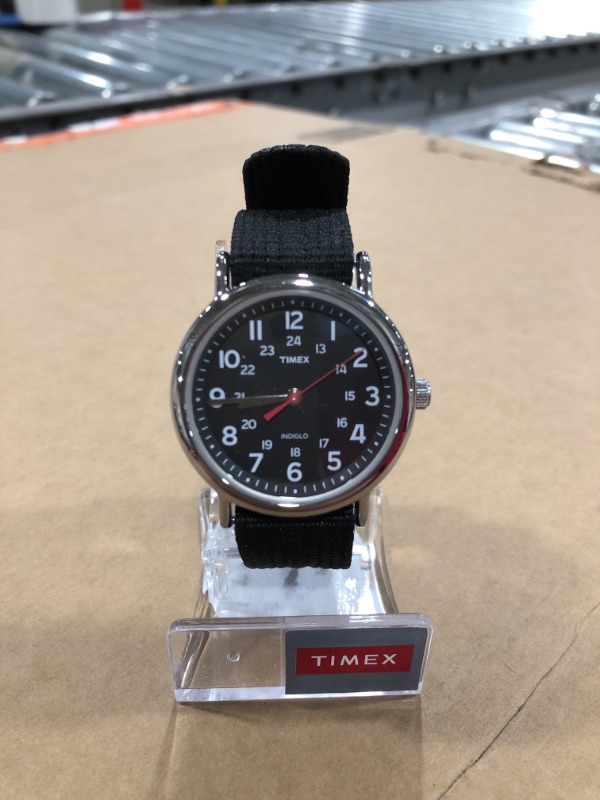 Photo 2 of Timex Weekender Slip-Thru Watch - Black/Black
