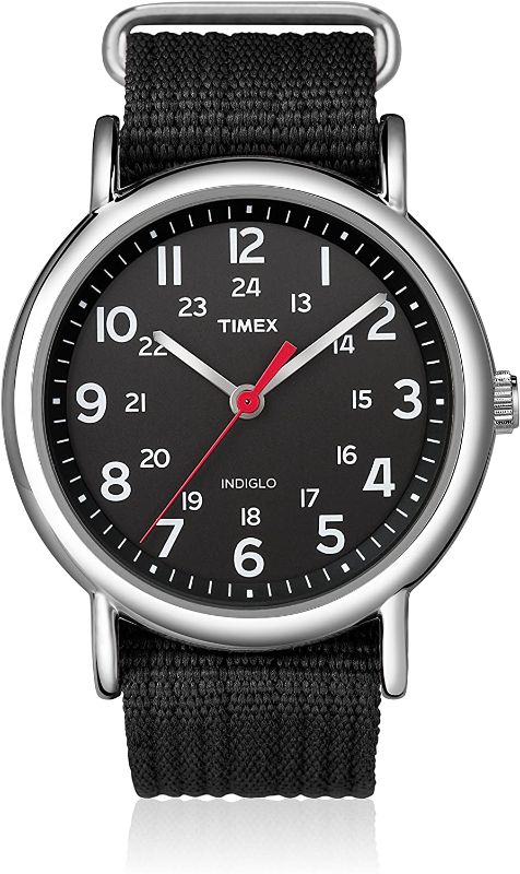 Photo 1 of Timex Weekender Slip-Thru Watch - Black/Black
