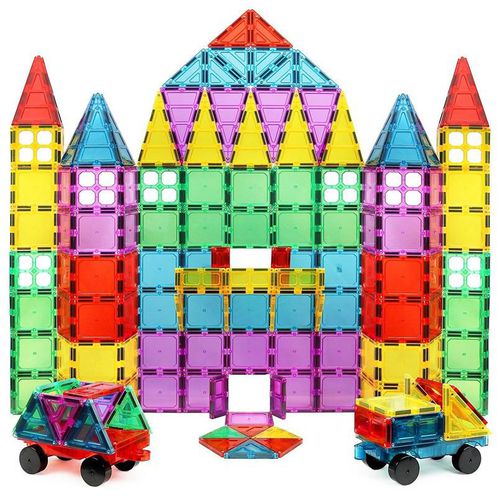 Photo 1 of Click N' Play MB1639 Magnet Build Deluxe 100 Piece 3D Magnetic Tile Building Set