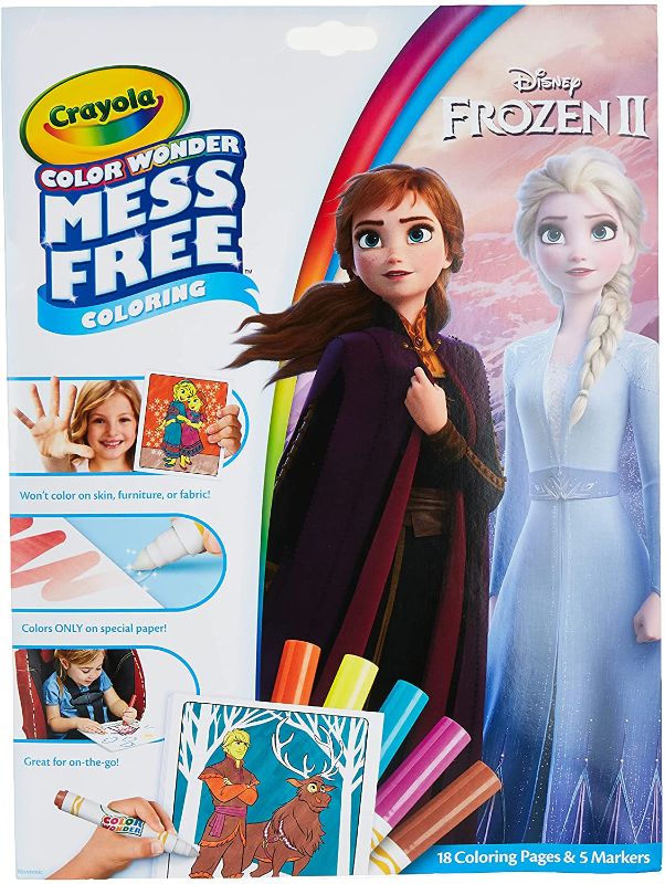 Photo 1 of Crayola Frozen Color Wonder Coloring Book & Markers, Mess Free Coloring, Gift for Kids, Age 3, 4, 5, 6