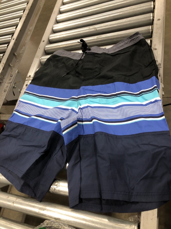 Photo 2 of ATHLIO Men's 11 Inches Swim Trunks, Quick Dry Beach Board Shorts, Bathing Suits with Inner Mesh Lining and Pocket
