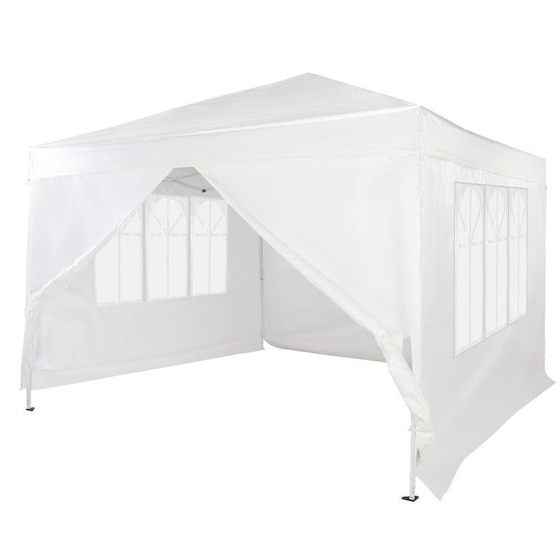 Photo 1 of 10 FT x 10 FT Waterproof Right-Angle Folding Tent White 