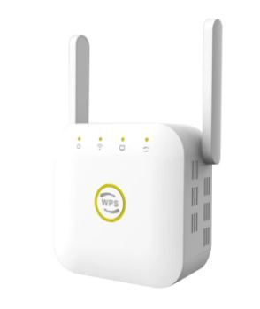 Photo 1 of PIXLINK WR22 300M WiFi Repeater Wireless WiFi Extender WiFi Signal Expand 2 Antennas 2.4GHz with Ethernet Port WPS - White US Plug 