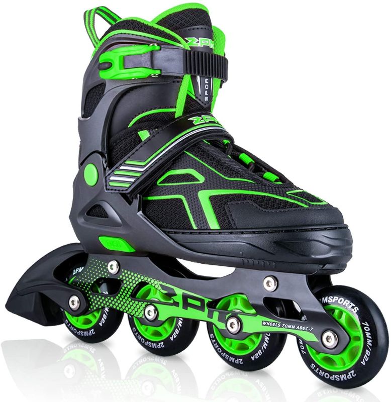 Photo 1 of 2PM SPORTS Torinx Orange/Red/Green Black Boys Adjustable Inline Skates, Fun Roller Blades for Kids, Beginner Roller Skates for Girls, Men and Ladies
