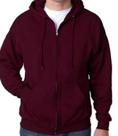 Photo 1 of JERZEES-NuBlend Full-Zip Hooded Sweatshirt. 993M-Maroon M
